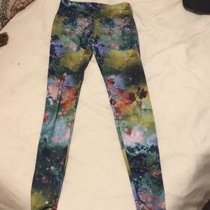 Onzie galaxy flower pants